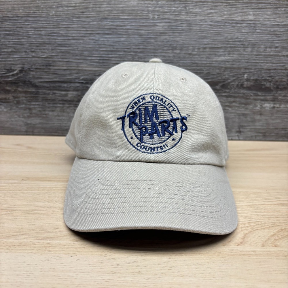 Trim Parts Hat Cap Strap Back Beige GM Licensed Classic Car Restoration Logo Adj